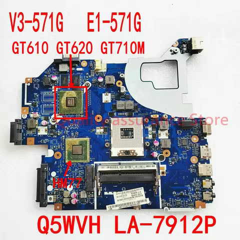 Q5WVH LA-7912P For Acer Aspire V3-571 V3-571G V3-531G E1-571G E1-571 Laptop Motherboard GT610M/1GB G