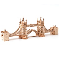 Rowood 3D Puzzles for Adults,DIY Wooden Model Kits for Adults to Build,Birthday London Tower Bridge