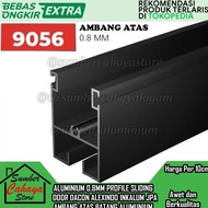 Extra Aluminium alumunium Ambang Atas Profile 9056 Sliding Door Pintu