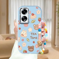 LOKAL OPPO A1 A98 F23 5G For Local Stock Bracelet Lanyard Phone Case Hp Casing Softcase Kesing Cassi