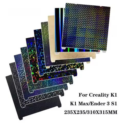 For Creality K1 Build Plate K1 Max Bed Creality k1C Build Plate PET PEO H1H PEI Sheet 235x235 310x31