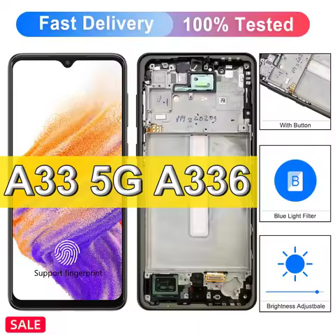 OLED For Samsung Galaxy A33 5G LCD Display Touch Digitizer Assembly For Samsung A336 A336F Screen Re