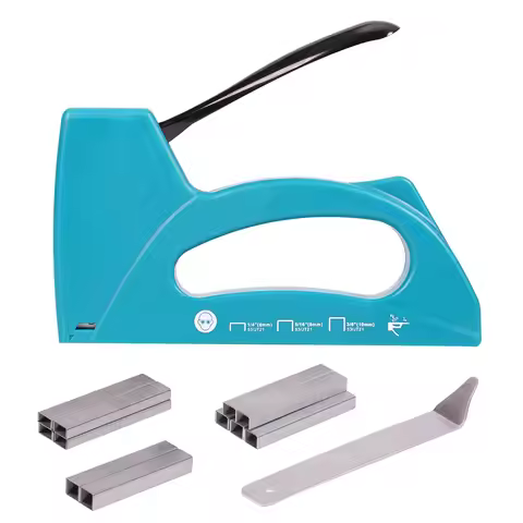 EZARC Light Duty Staple Gun with 2000pcs JT21 Staples 1/4, 5/16, 3/8 Inch and Staple Remover, Manual