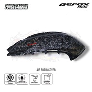 FORGE CARBON! Yamaha Aerox v2 & v3 air filter cover hydro dip