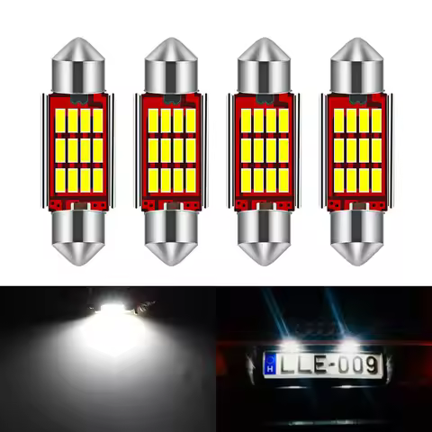 4/10PC Canbus LED Festoon 36mm 6418 C5W Car License Plate Light Bulb for Audi A3 8P 8L A4 B5 B6 A6 C