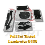 Tinted Sticker Lambretta G350 Full Set/Ala Carte Tinted Sticker Lambretta G350 Black Colour
