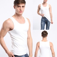 Cotton Singlet Man Slim Male Undershirt Top Shirt Soft Comfortable Singlet Baju Lelaki Singlet Man B