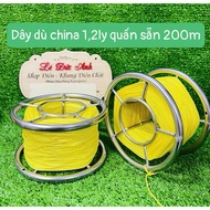 200m Chinese parachute rope 1ly2 for flying kites 2m-2m4 already wrapped in the reel