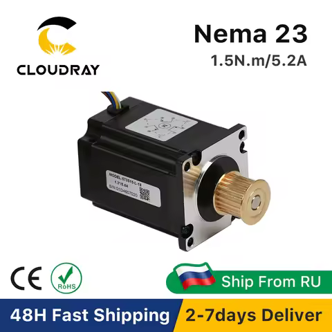 Leadshine Nema 23 Stepper Motor 3 Phase 57mm 150Ncm 5.2A Stepper Motor（573S15-L-18）with GEAR for 3D 