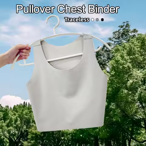Pullover Chest Binder Tomboy Sportswear Thin Vest Breathable Sports Bra No Trace
