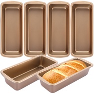 9.3 x 3.7 Inch Carbon Steel Non-Stick Loaf Pan, Medium Toast Mold for Banana Bread Sourdough and Hom