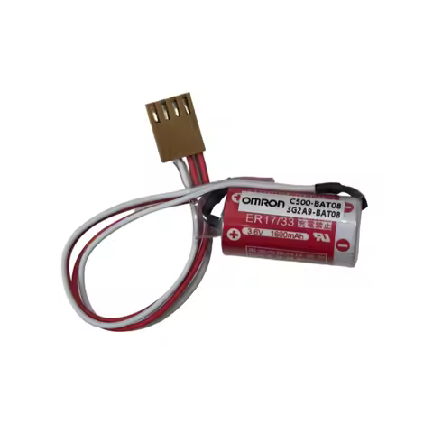Original Battery C500-BAT08 3G2A9-BAT08 3.6V PLC Lithium Battery With Plugs Connectors