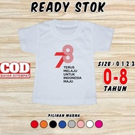 ready T Shirt Baju Anak HUT RI INDONESIA Kaos 17 Agustus Bayi Laki