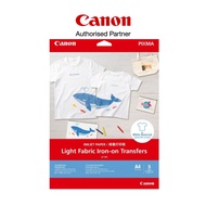 CANON LF-101 Light Fabric Iron-On Transfers paper For White Fabric A4 Size (125gsm/0.15mm x 5 Sheets