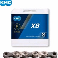 Chain Chain 8 speed KMC X8 for 6 7 8 speed silver chain silver chain KMC chain.