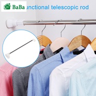 BaBa Telescopic Shower Curtain Rail Extendable Pole Rod Bath Window Curtain Clothes Rod