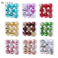 Devoko 9 Christmas Ball Ornaments for Tree Decoration with Storage Box for Holiday Events