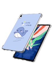 1件卡通可愛的鯨魚防震平板電腦殼，適用於三星Galaxy Tab A8，柔軟的TPU殼適用於Galaxy Tab S6 Lite