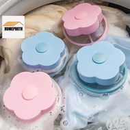 Flower Net Washing Machine Filter Debris Trap In The Machine. Blue Mesh