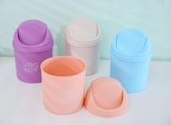 1PC Plastic Swing Lid Mini Trash Can Bin Garbage box Desktop Storage Barrels Rubbish Bin OK 0191