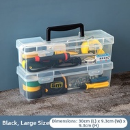 WODEBAIHUI | Transparent Long Carry Tool Storage Box 38x42cm