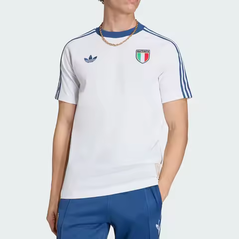 Adidas Authentic ITALY T-SHIRT Men's Football Short sleeved T-shirt KC6611