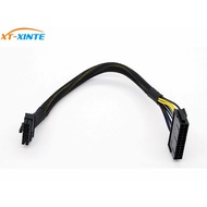 XT-XINTE PC ATX 24Pin to 14Pin Power Supply Cable Cord 24p to 14p 18AWG Wire for Lenovo Q77 B75 A75 Q75 H81 Motherboard F19808