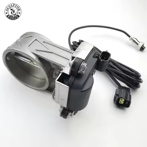 Electric exhaust valve controller kit with two 2.0 "/ 2.5" / 2.5 "/ 2.75" / 3 "adjustable dual retur