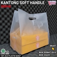 Plastik Bento 4 Sekat isi 50 Kantong Dove muat Box Nasi 18x18 + Dus Snack Ultah Syukuran Ulang Tahun