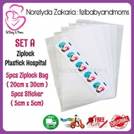 PLASTIK HOSPITAL / PLASTIK PACKING BAJU BABY / PLASTIK PACKING BAJU BAYI / ZIP LOCK PACKING BAJU BAB