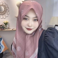 Head Scarf Gauze Square Scarf Thin 90/90 Square Scarf Anti-slip Head Scarf Gauze Printed Square Head