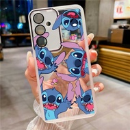 Samsung Galaxy A55 A35 A25 A15 5G A05 A05s Stitch Phone Case Anti Drop Protection Clear Candy Silico