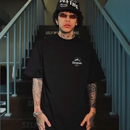 2024 new heavyweight cotton short-sleeved T-shirt mens ins trend brand round-necked base shirt five 