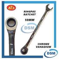 ATS Ratchet Wrench 10mm Reversible Combination Ratchet Wrench Ringpas 10mm
