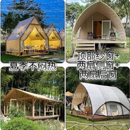 Outdoor Park Sharp Tower Tent Camp Picnic Canopy House Tent Camp Yurt Tent Sunshade Camping Z7BG