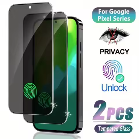 2Pcs Privacy Screen Protector for Google Pixel 9 Pro XL 8a 7a 6a 5 5G Tempered Glass Anti-Spy Screen