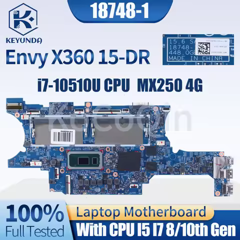 18748-1 For HP X360 15-DR 15T-DR TPN-W142 Notebook Mainboard L63887-601 L63888-601 I5 I7 8/10th MX25