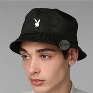 Copaz Shop Topi Bucket Playboy Logo White Premium