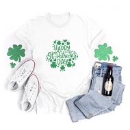 2025Fashion Womens Cotton T-shirt Leaf Printed 3D St Patrick s Dnew23 ARVF