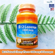 Vitamin B12 Cherry Flavor B12 Natural 1000 mcg 30 Lozenges-Thompson B-12 B 12