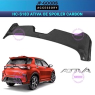 Perodua Ativa OE Type Carbon Spoiler Gear UP OEM ABS Ducktail Wing