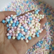 Read Before Ordering/Foam Beads Pastel Color 3-4 Mm Weight 10g