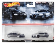 Hot Wheels Premium 2023 Car Culture Twin Pack - Bugatti Veyron & 16 Bugatti Chiron