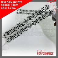 CHROME HEARTS STICKER (KV MODEL) UV DTF material (1 bag)