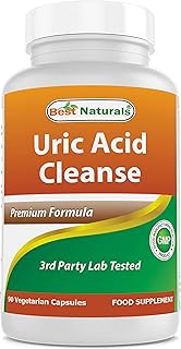 Best Naturals Uric Acid Cleanse Vitamins for Men and Women - 90 Veggie Capsules (90 Count (Pack of 1))
