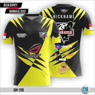 DJ Esports Baju Jersey Gaming Anak dan Dewasa ML/Mobile Legend Gratis Ganti Nama dan Logo Full Print