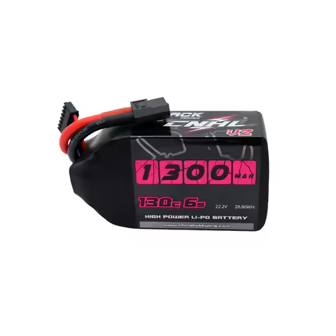 2 Packs CNHL 1300mAh 22.2V 6S Lipo Battery with XT60 Plug