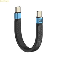 Doublebuy Durable Short USB C to USB C Cable Faster Charging 8K Video Type C Cord