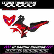 TRANSPARENT STRIPING STICKER JUPITER MX KING DIASIL TRANSPARENT STICKER VIRAL CUSTOM