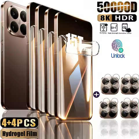 8IN1 For Xiaomi 15T Pro Mi 17 Pro Max Hydrogel Film For Xiaomi 13T 12T 11T 10 14T Pro Screen Lens Pr